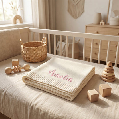 Custom Embroidered Baby Blanket